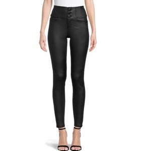 NWT Black coated Highwaist Corset Jeans